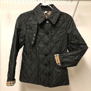 BURBERRY Quilted Jacket SIZE XS  Black